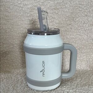 Reduce Tumbler Mug, 50 oz – OG Stainless Steel Insulated Mug white grey trim